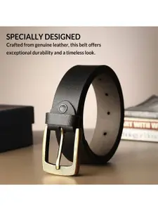 LOOPA Men Solid Leather Formal Belt