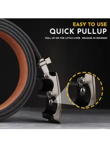 LOOPA Men Textured Leather Formal Belt