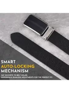LOOPA Men Textured Leather Formal Belt