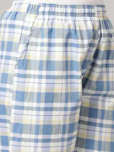 Kryptic Pack Of 2 Pure Cotton Mid-Rise Lounge Pants