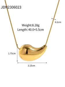 DIVASTRI Gold-Plated Heart Shaped Pendants with Chains