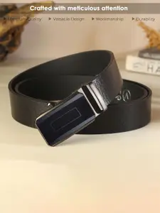 LOOPA Men Textured Leather Formal Belt