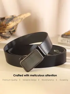 LOOPA Men Textured Leather Formal Belt