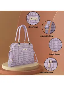 FOMMIL Textured Structured Satchel