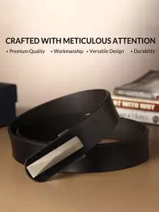 LOOPA Men Textured Leather Formal Belt