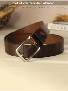 LOOPA Men Textured Leather Formal Belt