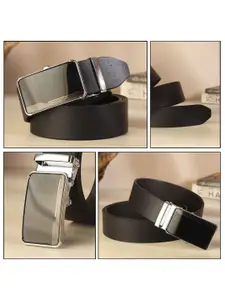 LOOPA Men Textured Leather Formal Belt