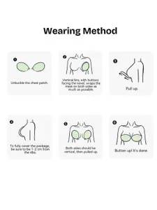 CareDone Sticky Adhesive Silicone Invisible Push Up Backless Strapless Bra