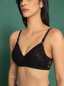 DressBerry Women Pack Of 3 Self Design Heavily Padded Lace Bras