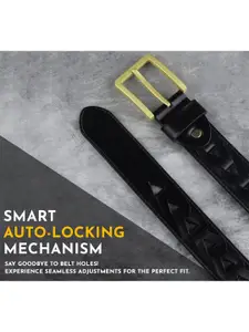 LOOPA Men Leather Textured Formal Belt