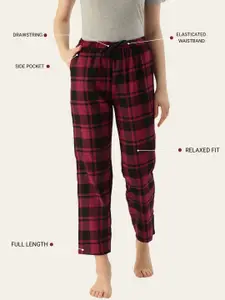 Kryptic Pack Of 2 Cotton Mid-Rise Lounge Pants