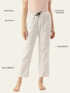 Kryptic Pack Of 2 Pure Cotton Mid-Rise Lounge Pants