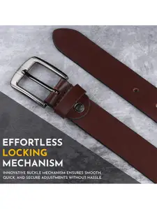 LOOPA Men Solid Leather Formal Belt