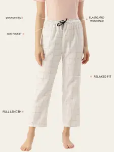 Kryptic Pack Of 2 Pure Cotton Mid-Rise Lounge Pants