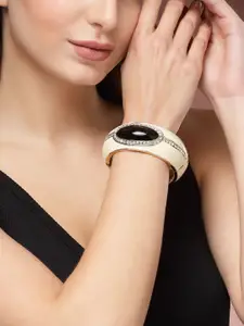 Shine N Sober Artificial Stones Studded Bangle-Style Bracelet