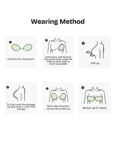 CareDone Sticky Adhesive Silicone Invisible Push Up Backless Strapless Bra