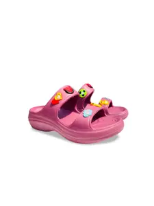 FABBMATE Girls Printed Waterproof Sliders