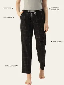 Kryptic Pack Of 2 Pure Cotton Mid-Rise Lounge Pants