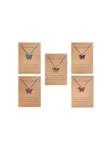 DIVASTRI Gold-Plated Animal Shaped Pendants with Chains