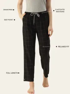 Kryptic Pack Of 2 Pure Cotton Mid-Rise Lounge Pants