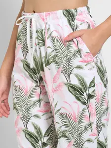 Dreamz by Pantaloons Printed Pure Cotton Straight-Leg Lounge Pant