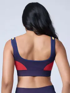 FEIER Women  Colourblocked Non Wired Sports Bra