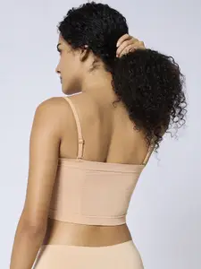 FEIER Women Bandeau Full Coverage Anti Bacterial Seamless Bra