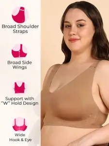 Tweens Invisi-Fit Plus-Size Lightly Padded Cotton Bonded Seamless Bra