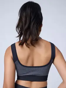FEIER  Women Stripped Full Coverage Sports Bra
