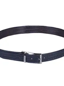 Calvadoss Men Textured Leather Reversible Formal Belt