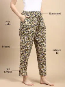 Kryptic Pack Of 2 Printed Pure Cotton Relaxed Fit Lounge Pants