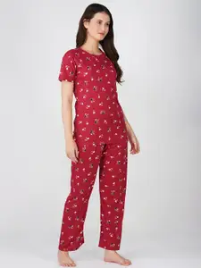 BAESD Women Printed Night suit