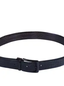 Calvadoss Men Textured Leather Reversible Formal Belt