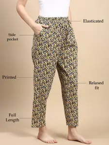 Kryptic Pack Of 2 Printed Pure Cotton Relaxed Fit Lounge Pants