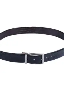 Calvadoss Men Textured Leather Reversible Formal Belt