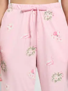 Dreamz by Pantaloons Printed Pure Cotton Straight Lounge Pants