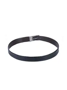 Calvadoss Men Textured Leather Reversible Formal Belt