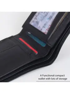 Provogue Men Textured Two Fold Wallet