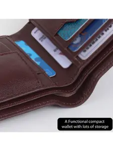 Provogue Men Textured Two Fold Wallet