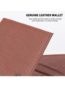 Provogue Men Textured Two Fold Wallet