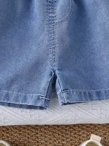 INCLUD Boys Printed Round Neck T-shirt With Shorts