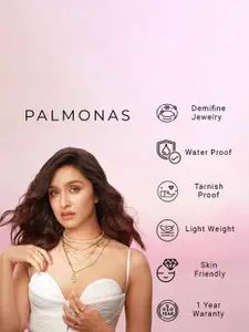 PALMONAS 925 Sterling Silver Rhodium-Plated Crescent Shaped Tusk Septum Studs