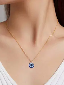 shobhram Gold-Plated Pendant With Chain