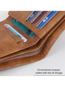 Provogue Men Textured Two Fold Wallet