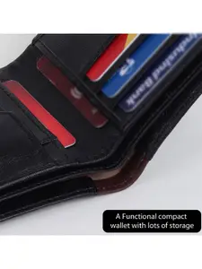 Provogue Men Textured Two Fold Wallet