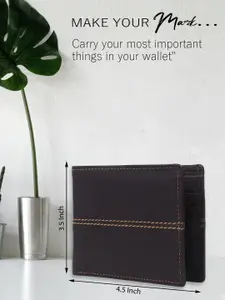 Provogue Men Textured Two Fold Wallet