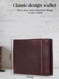 Provogue Men Textured Two Fold Wallet
