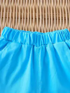 INCLUD Boys Embroidered Applique Round Neck T-shirt With Shorts