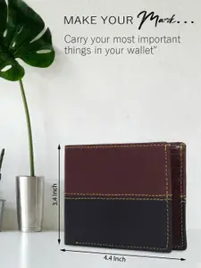 Provogue Men Textured Two Fold Wallet