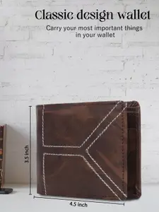 Provogue Men Textured Two Fold Wallet